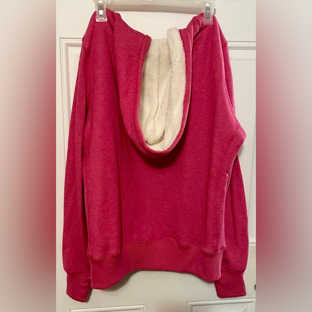 Faded Glory Vibrant Pink Jacket with Soft Cream Interior - Picture 2 of 2